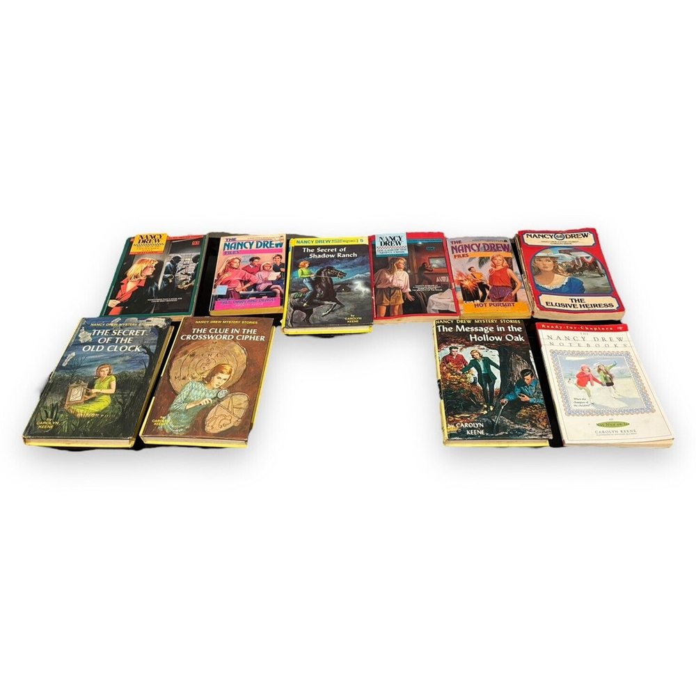 Vintage Nancy Drew Lot Of 10 Random Books
